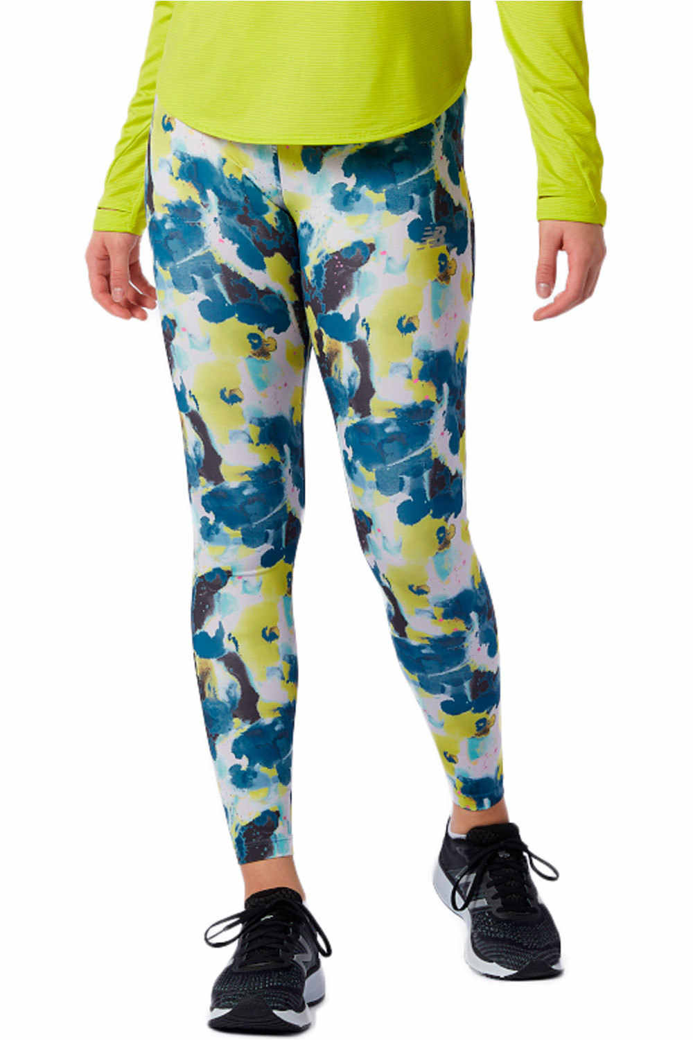 New Balance malla larga running mujer New Balance Printed Accelerate Tight vista frontal New Balance malla larga running mujer New Balance Printed Accelerate Tight vista frontal