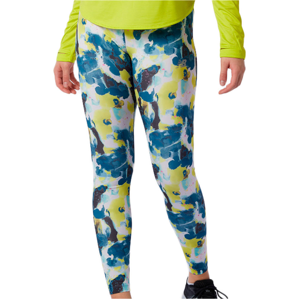 New Balance malla larga running mujer New Balance Printed Accelerate Tight vista detalle New Balance malla larga running mujer New Balance Printed Accelerate Tight vista detalle