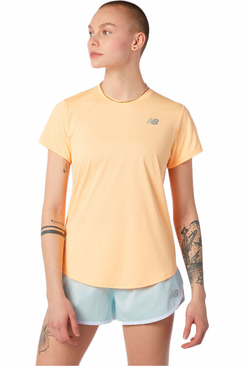 NEW BALANCE ACCELERATE SHORT SLEEVE naranja