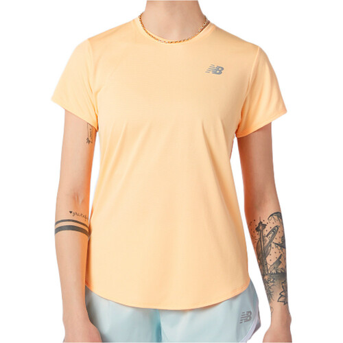NEW BALANCE ACCELERATE SHORT SLEEVE naranja