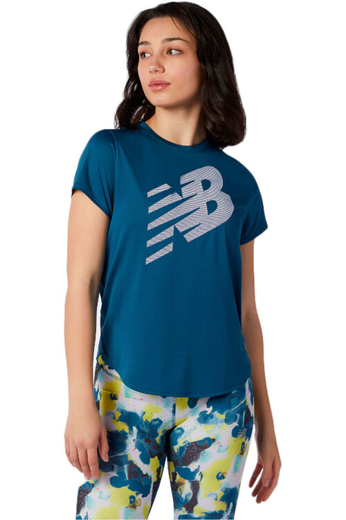 NEW BALANCE PRINTED ACCELERATE SHORT SLEEVE verde