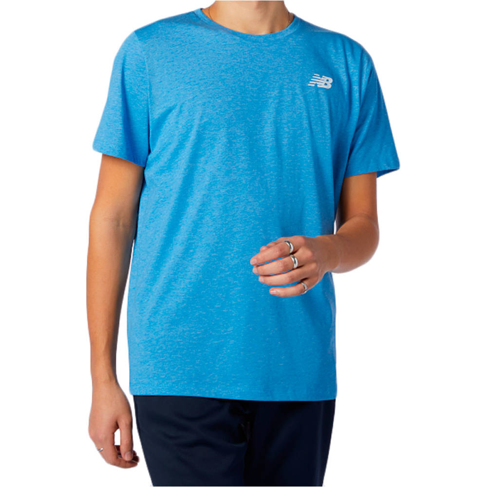 New Balance camiseta fitness hombre New Balance Heathertech Tee 03 New Balance camiseta fitness hombre New Balance Heathertech Tee 03