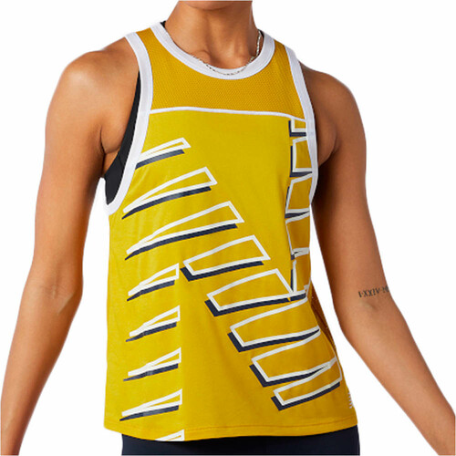 NEW BALANCE PRINTED FAST FLIGHT TANK amarillo