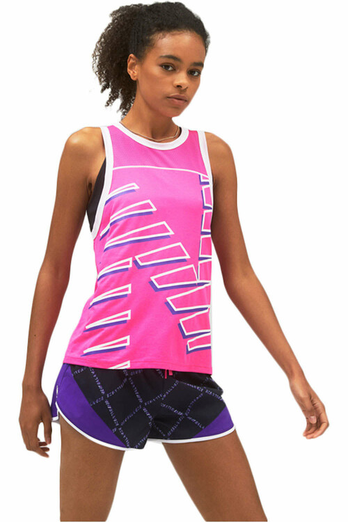 NEW BALANCE PRINTED FAST FLIGHT TANK rosa