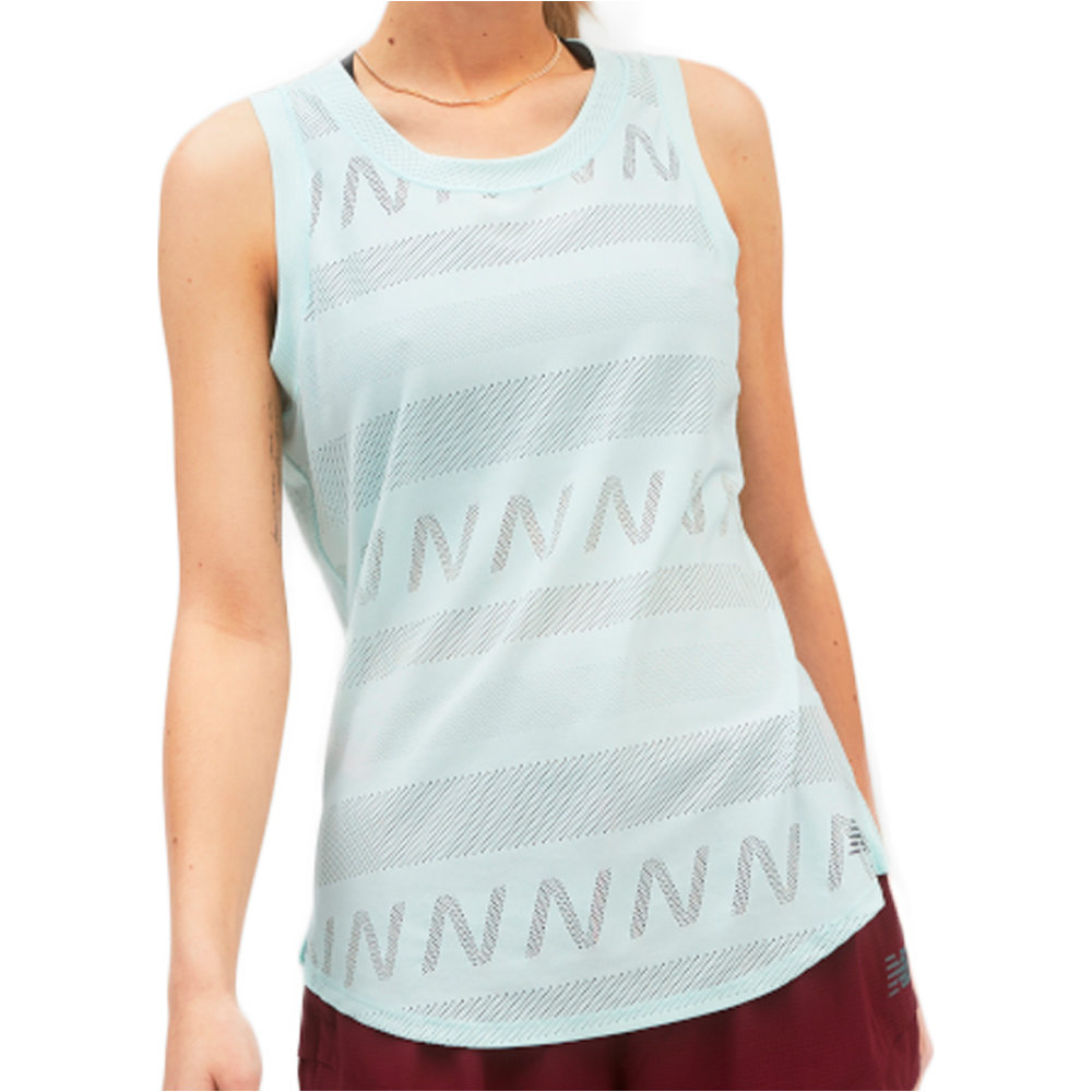 New Balance camiseta técnica tirantes mujer New Balance Q Speed Jacquard Tank vista detalle New Balance camiseta técnica tirantes mujer New Balance Q Speed Jacquard Tank vista detalle