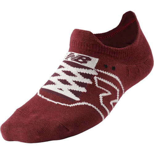 NEW BALANCE DOUBLE TAB SNEAKER NO SHOW - 1 PR rojo