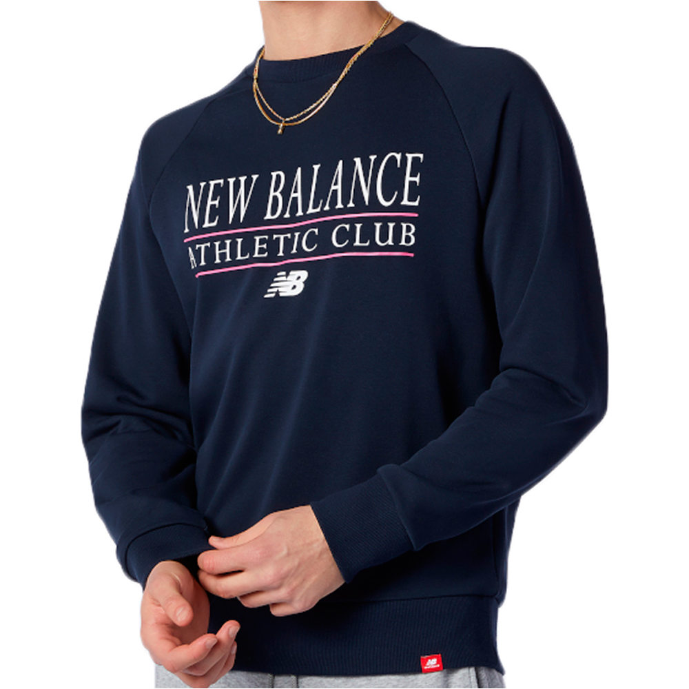 New Balance sudadera hombre New Balance NB Essentials Athletic Club Crew 03 New Balance sudadera hombre New Balance NB Essentials Athletic Club Crew 03