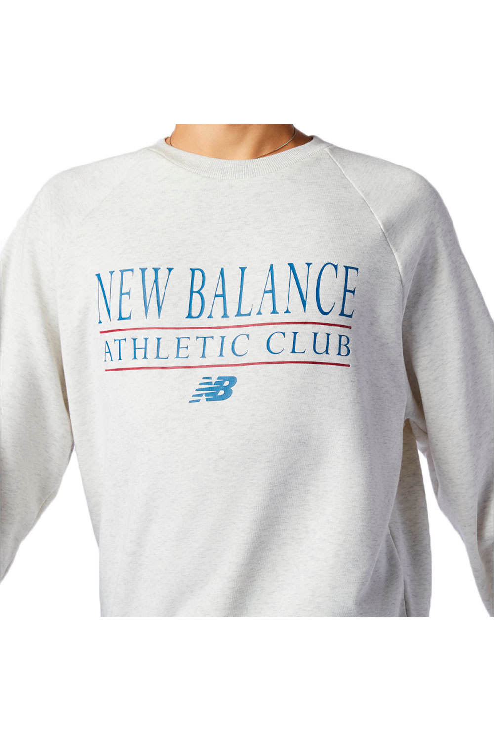 New Balance sudadera hombre New Balance NB Essentials Athletic Club Crew vista detalle New Balance sudadera hombre New Balance NB Essentials Athletic Club Crew vista detalle