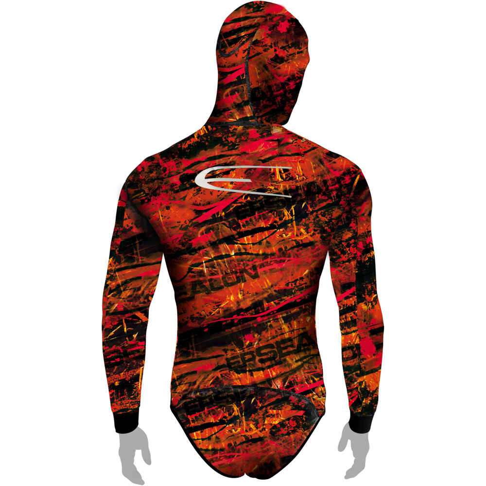 Epsealon Traje Humedo Epsealon Chaqueta Red Fusion 5mm vista trasera Epsealon Traje Humedo Epsealon Chaqueta Red Fusion 5mm vista trasera