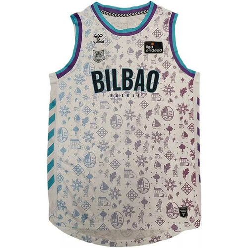 HUMMEL BILBAO BASKET AWAY T-SHIRT 22 blanco