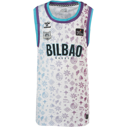 HUMMEL BILBAO BASKET KIDS AWAY T-SHIRT 22 blanco