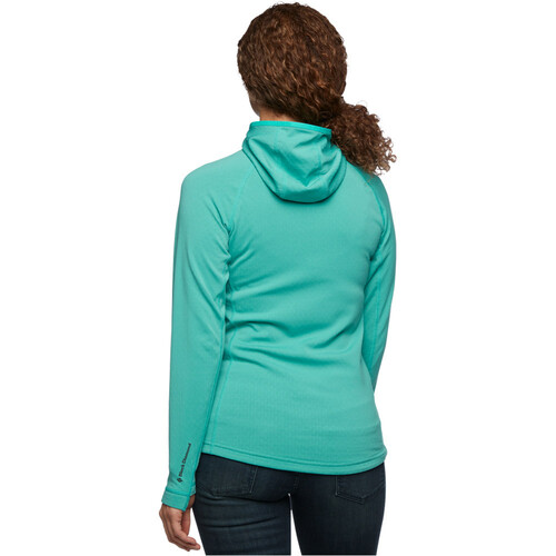 BLACK DIAMOND W COEFFICIENT FLEECE HOODY verde