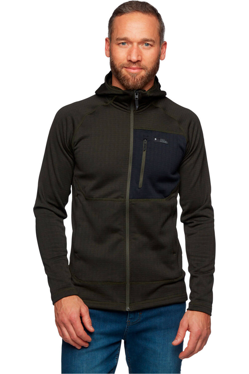 Black Diamond forro polar hombre Black Diamond M FACTOR HOODY VE vista frontal Black Diamond forro polar hombre Black Diamond M FACTOR HOODY VE vista frontal