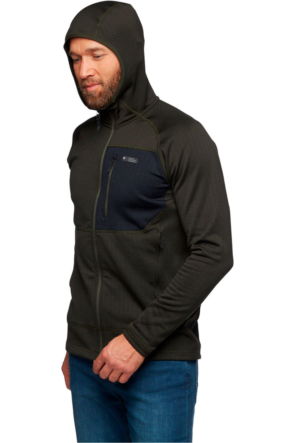 Black Diamond forro polar hombre Black Diamond M FACTOR HOODY VE vista detalle Black Diamond forro polar hombre Black Diamond M FACTOR HOODY VE vista detalle
