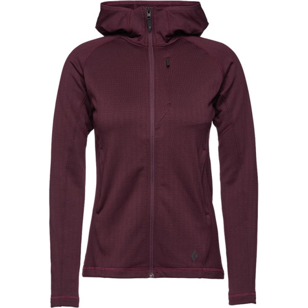 Black Diamond forro polar mujer Black Diamond W FACTOR HOODY vista frontal Black Diamond forro polar mujer Black Diamond W FACTOR HOODY vista frontal