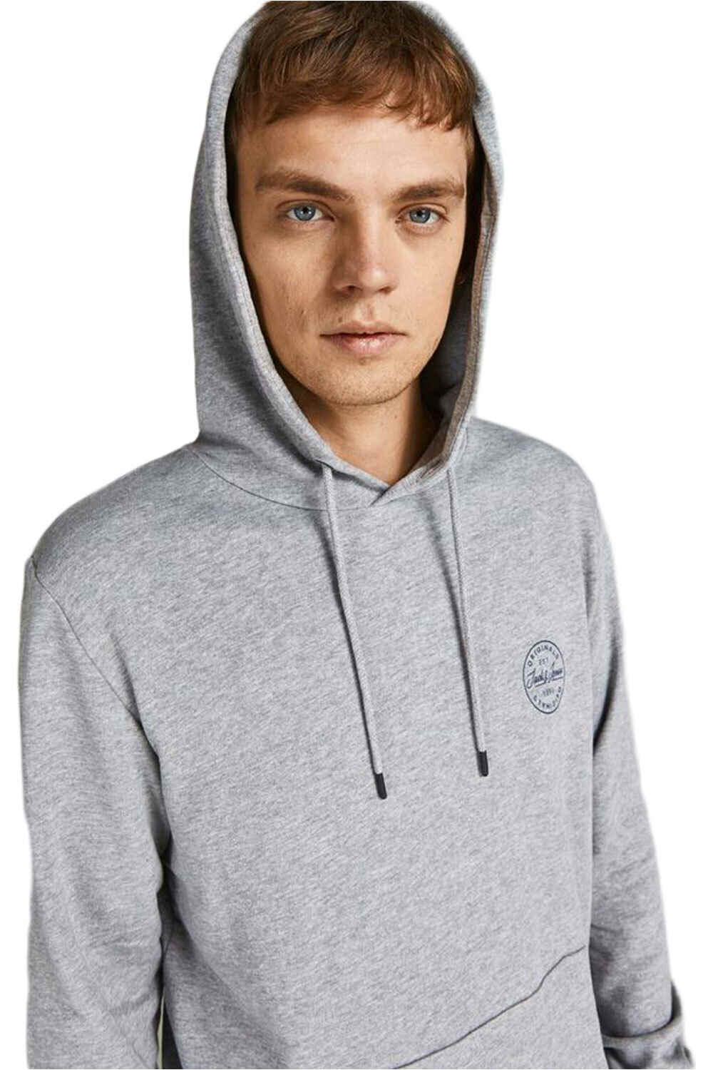 J&J sudadera hombre J&J JJESHARK SWEAT HOOD NOOS vista detalle J&J sudadera hombre J&J JJESHARK SWEAT HOOD NOOS vista detalle