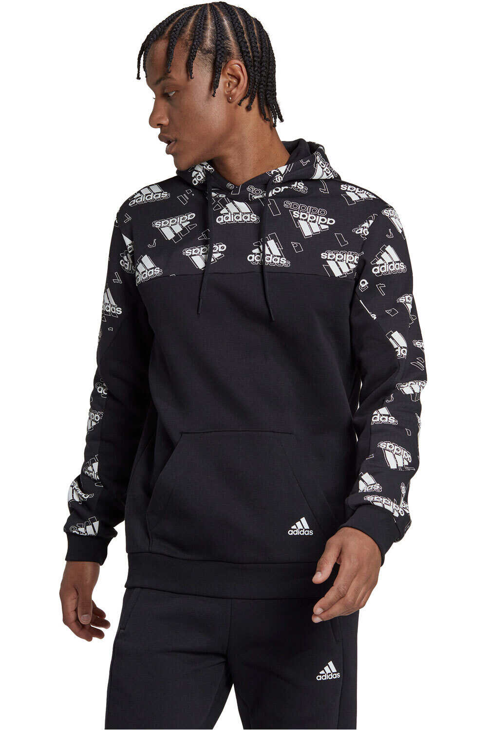 adidas sudadera hombre Adidas M FL GFX Hoodie vista frontal adidas sudadera hombre Adidas M FL GFX Hoodie vista frontal