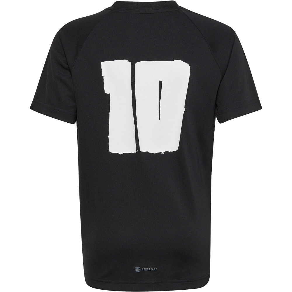 adidas camiseta manga corta niño Adidas MESSI 10 JSY vista trasera adidas camiseta manga corta niño Adidas MESSI 10 JSY vista trasera