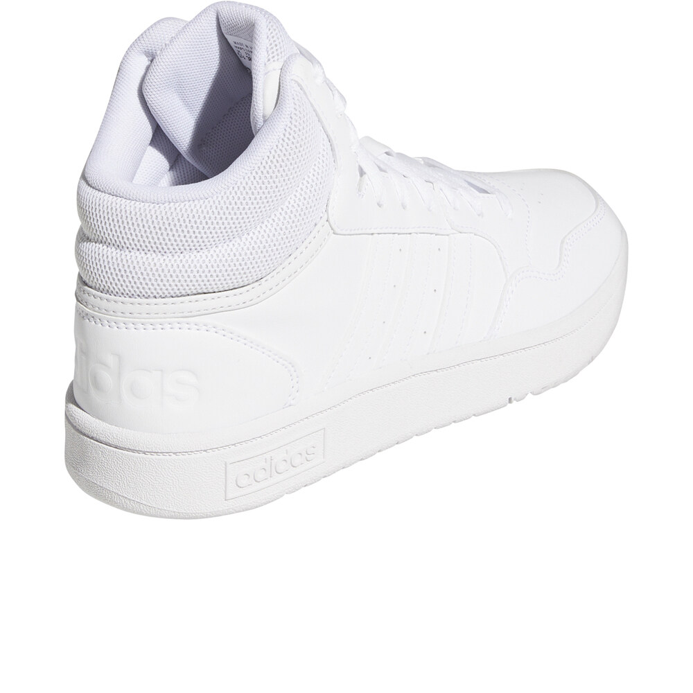 adidas zapatilla moda mujer Hoops 3.0 Mid Classic vista trasera adidas zapatilla moda mujer Hoops 3.0 Mid Classic vista trasera