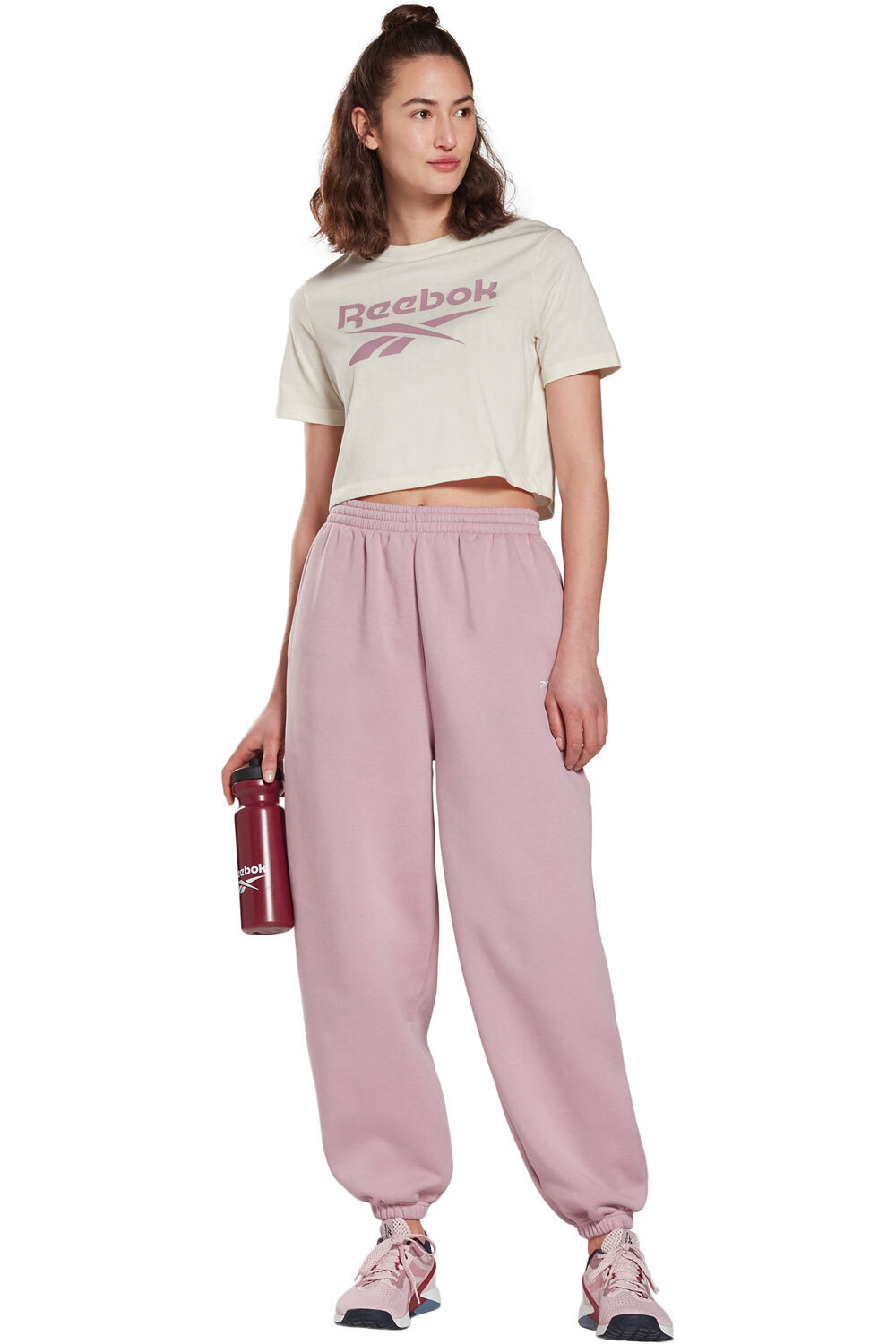 Reebok camiseta manga corta mujer Reebok RI BL Crop Tee vista detalle Reebok camiseta manga corta mujer Reebok RI BL Crop Tee vista detalle