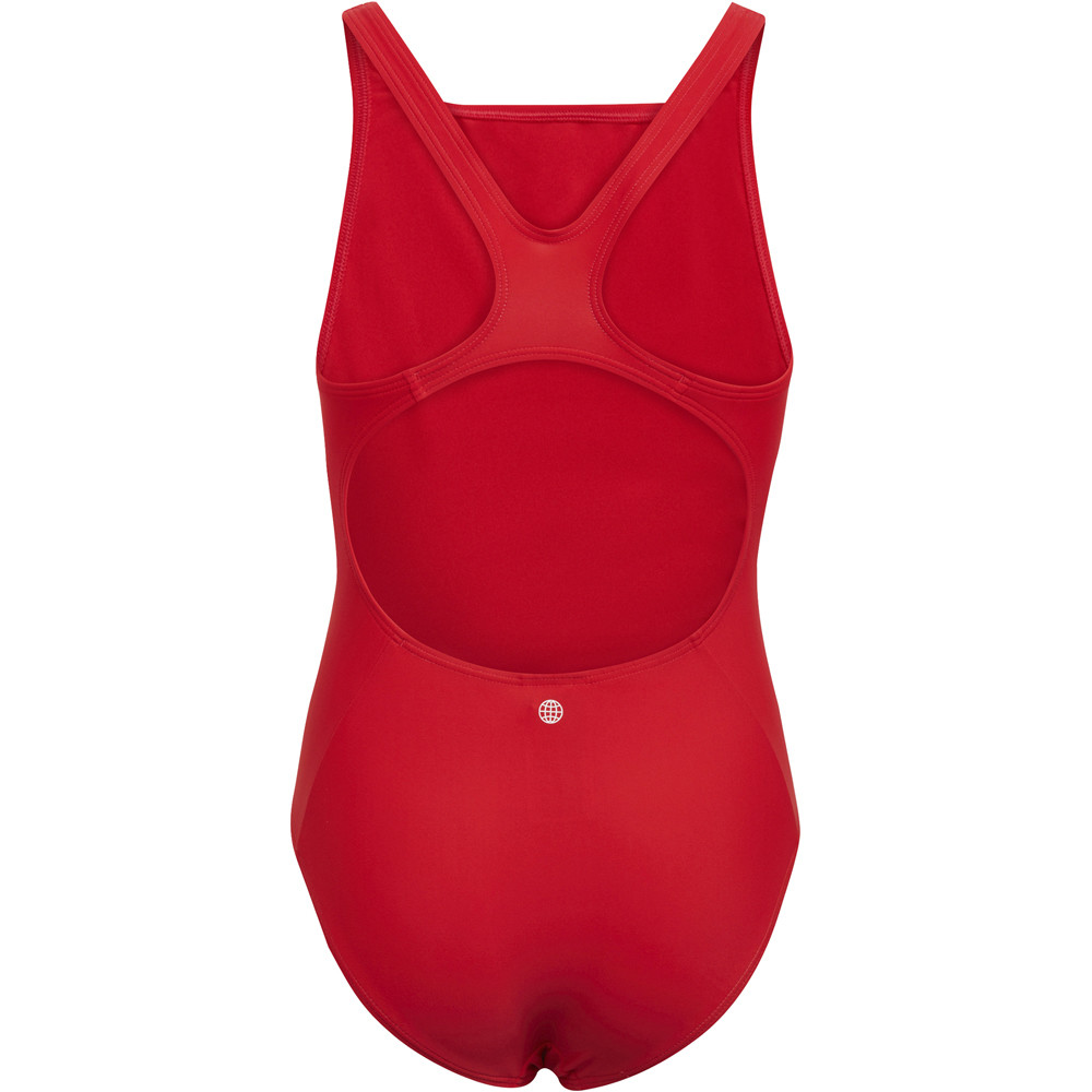 adidas bañador natación niña Adidas YG BOS SUIT vista trasera adidas bañador natación niña Adidas YG BOS SUIT vista trasera