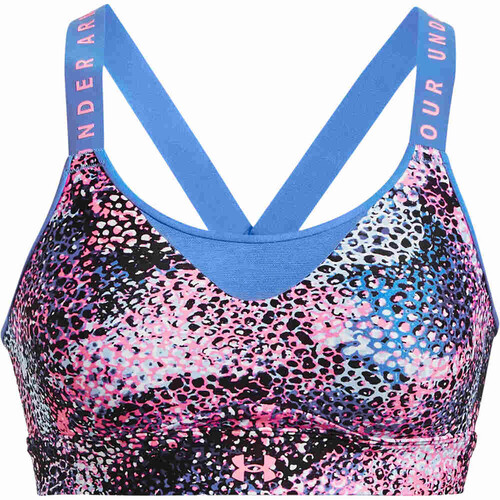 UNDER ARMOUR UA INFINITY HIGH PRINT BRA rosa