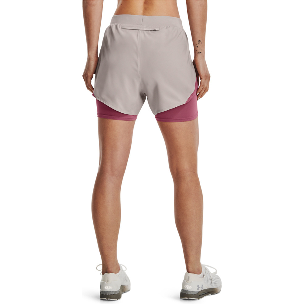 Under Armour pantalón running mujer Under Armour UA Fly By Elite 2-in-1 Short vista trasera Under Armour pantalón running mujer Under Armour UA Fly By Elite 2-in-1 Short vista trasera