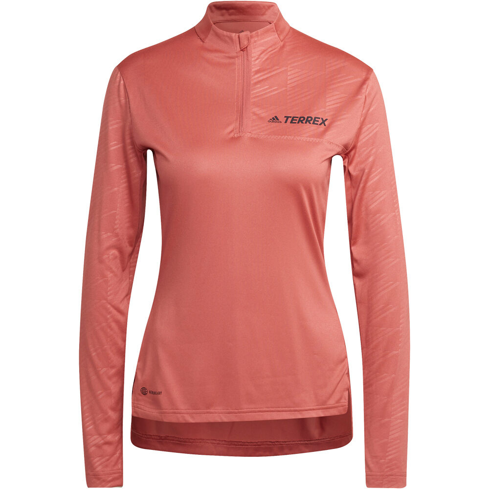 adidas forro polar mujer Adidas W MT Half Zi LS vista frontal adidas forro polar mujer Adidas W MT Half Zi LS vista frontal