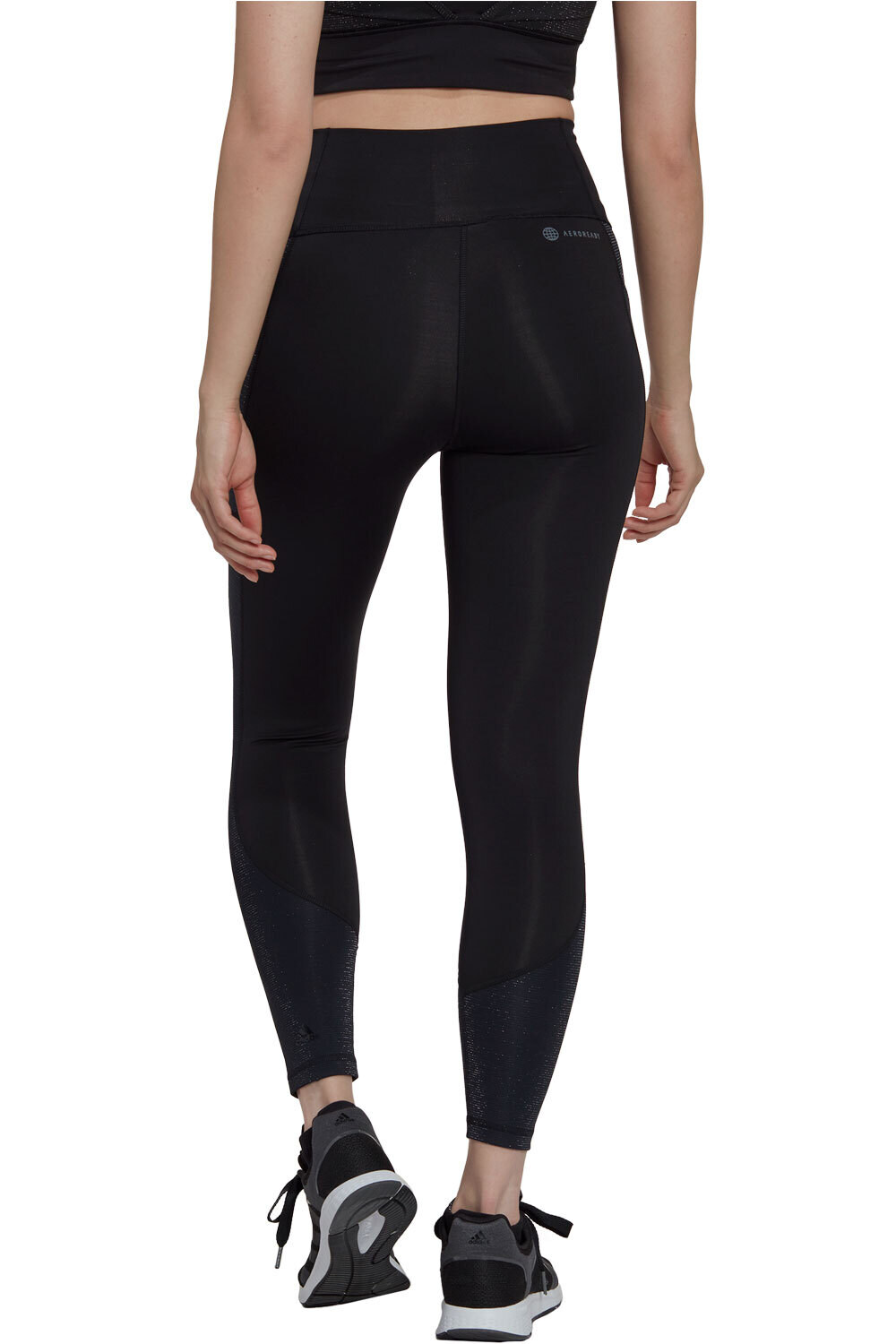 adidas pantalones y mallas largas fitness mujer Adidas OPTIME SHINE T vista trasera adidas pantalones y mallas largas fitness mujer Adidas OPTIME SHINE T vista trasera