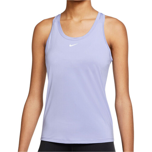 NIKE W NK ONE DF SLIM TANK azul