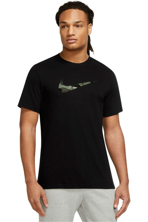 NIKE M NK DF TEE CAMO GFX negro