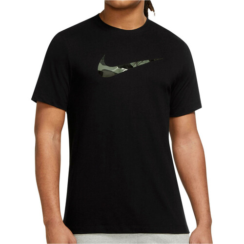 NIKE M NK DF TEE CAMO GFX negro