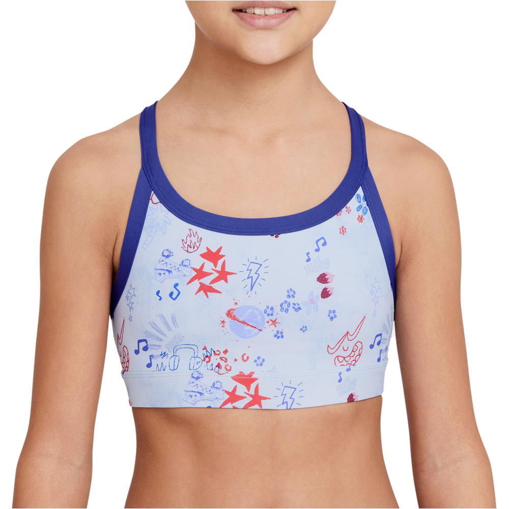 Nike body running niño Nike G NK DF INDY ICN CLSH BRA vista detalle Nike body running niño Nike G NK DF INDY ICN CLSH BRA vista detalle