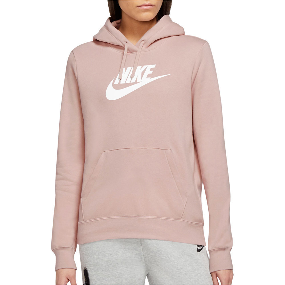 Nike sudadera mujer Nike W NSW CLUB FLC GX PO HDY STD vista detalle Nike sudadera mujer Nike W NSW CLUB FLC GX PO HDY STD vista detalle