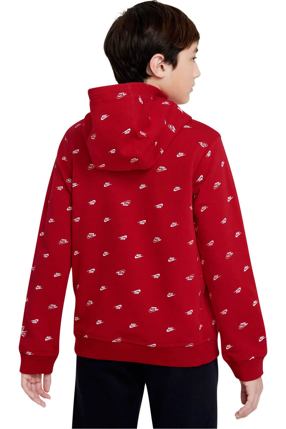 Nike sudadera niño Nike B NSW PO HD CLUB FLC FT AOP vista trasera Nike sudadera niño Nike B NSW PO HD CLUB FLC FT AOP vista trasera