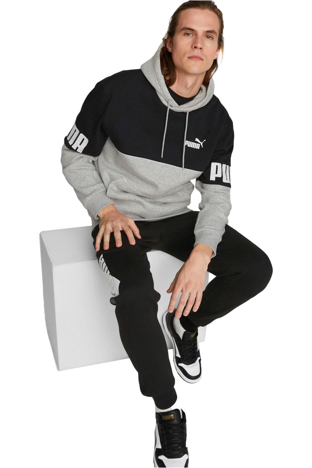 Puma sudadera hombre Puma Puma Power Colorbloc vista detalle Puma sudadera hombre Puma Puma Power Colorbloc vista detalle