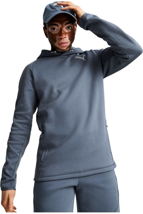 PUMA EVOSTRIPE HOODIE azul
