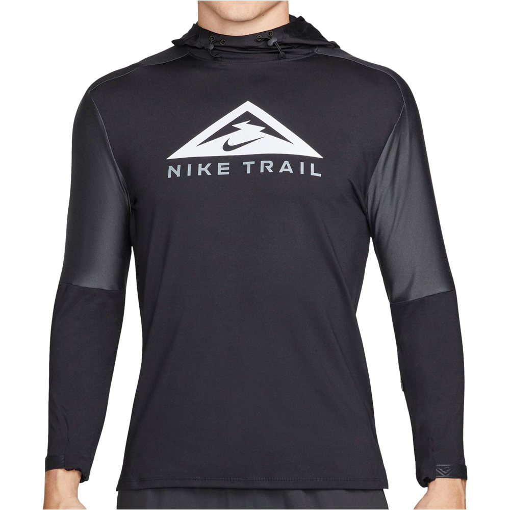Nike camisetas trail running manga larga hombre Nike M NK DF TRAIL HOODIE GX vista detalle Nike camisetas trail running manga larga hombre Nike M NK DF TRAIL HOODIE GX vista detalle