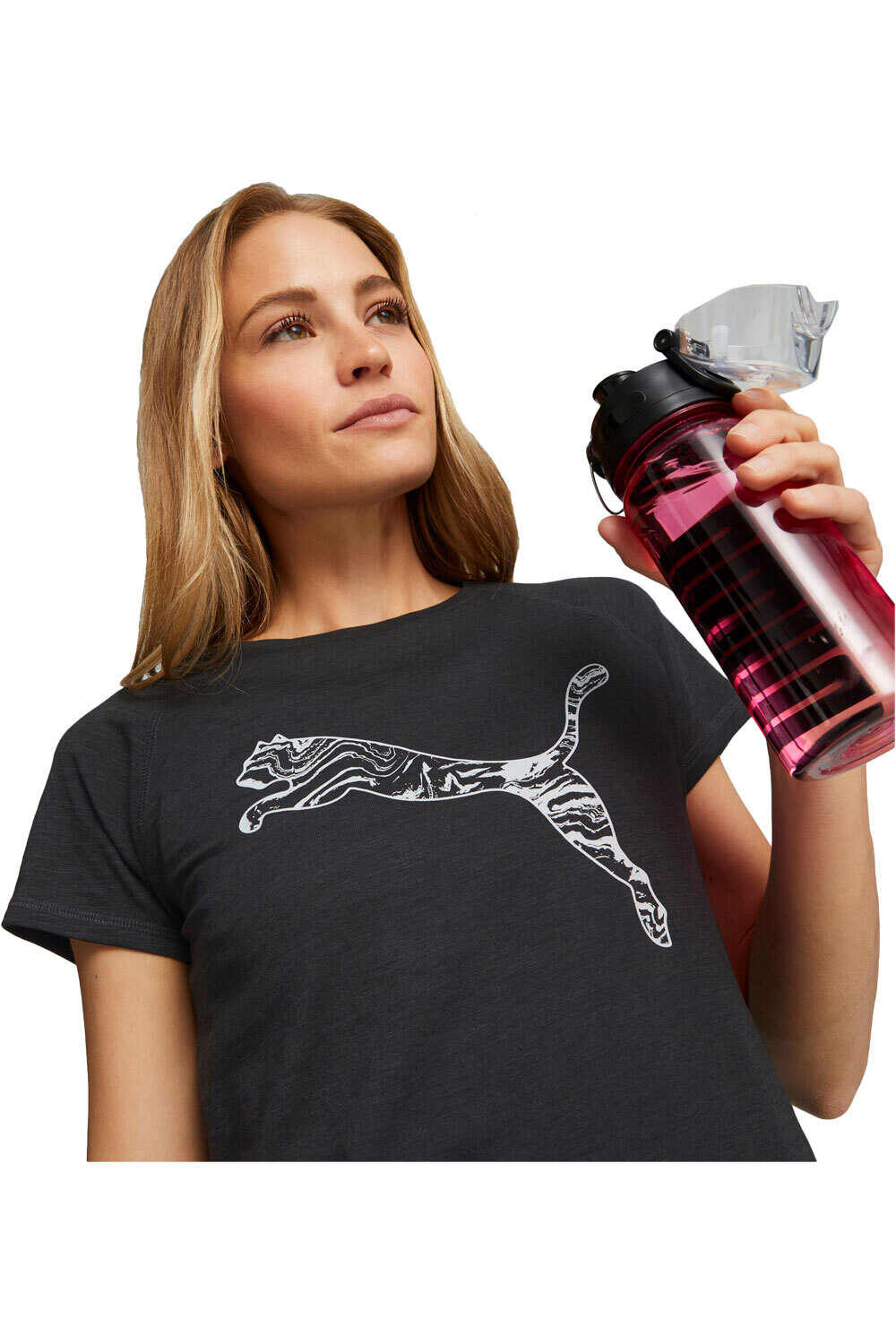 Puma camiseta entrenamiento manga corta mujer Puma RUN LOGO SS TEE W vista trasera Puma camiseta entrenamiento manga corta mujer Puma RUN LOGO SS TEE W vista trasera