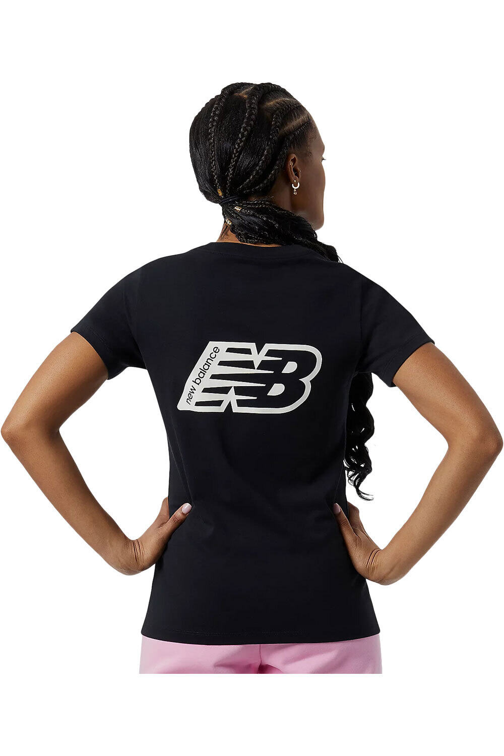 New Balance camiseta manga corta mujer New Balance NB Essentials Tee vista trasera New Balance camiseta manga corta mujer New Balance NB Essentials Tee vista trasera