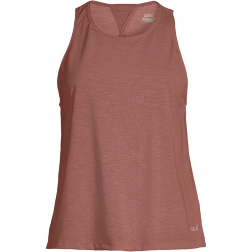CASALL CASALL TEXTURE TANK OPEN BACK marron