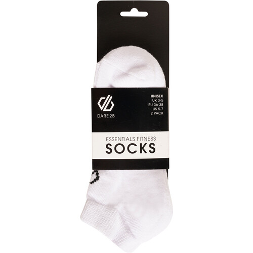 DARE2B NO SHOW SOCKS 2PK blanco