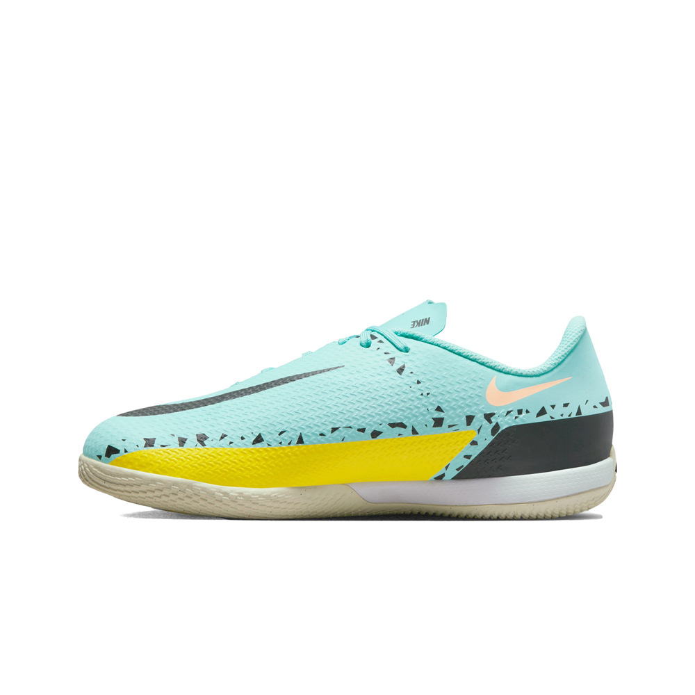 Nike botas fútbol sala niño Nike JR PHANTOM GT2 ACADEMY IC AZAM lateral interior Nike botas fútbol sala niño Nike JR PHANTOM GT2 ACADEMY IC AZAM lateral interior