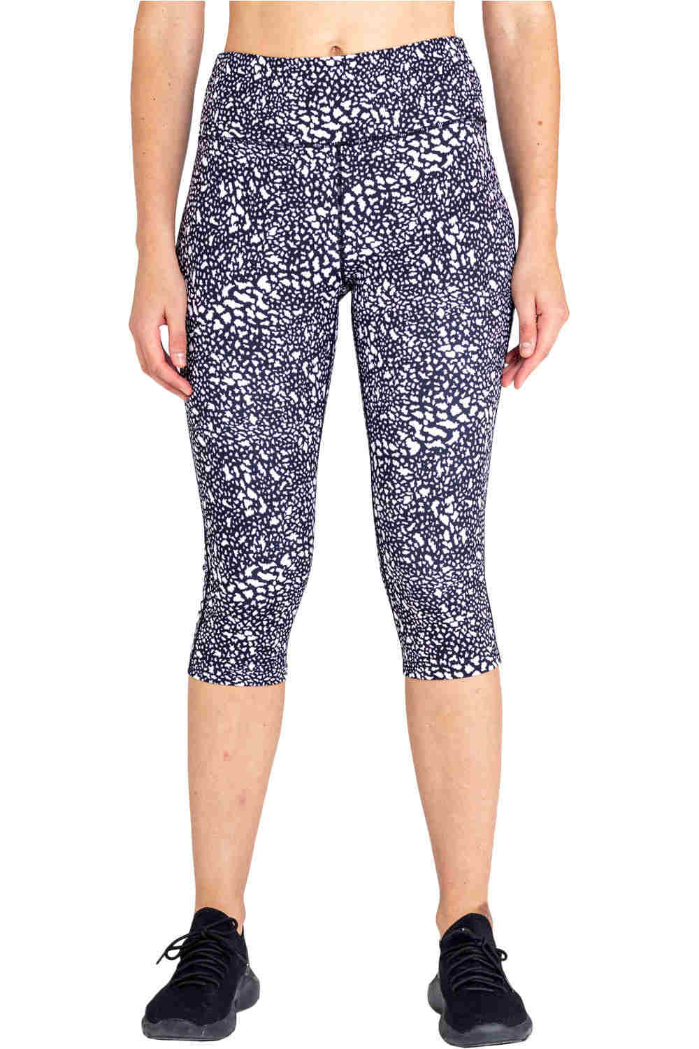 Dare2b mallas trail running cortas mujer Dare2b Influential 3/4 vista trasera Dare2b mallas trail running cortas mujer Dare2b Influential 3/4 vista trasera