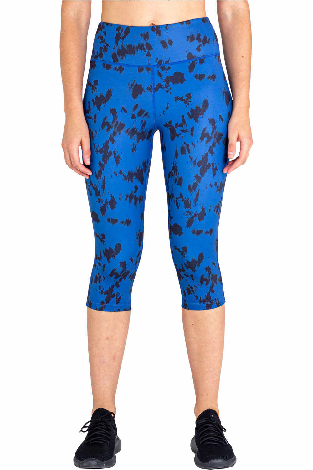 Dare2b mallas trail running cortas mujer Dare2b Influential 3/4 vista frontal Dare2b mallas trail running cortas mujer Dare2b Influential 3/4 vista frontal