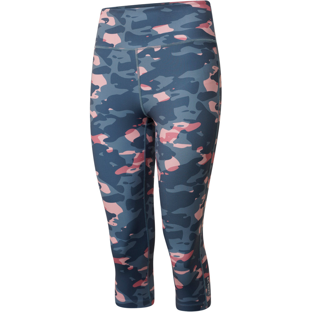 Dare2b mallas trail running cortas mujer Dare2b Influential 3/4 vista trasera Dare2b mallas trail running cortas mujer Dare2b Influential 3/4 vista trasera