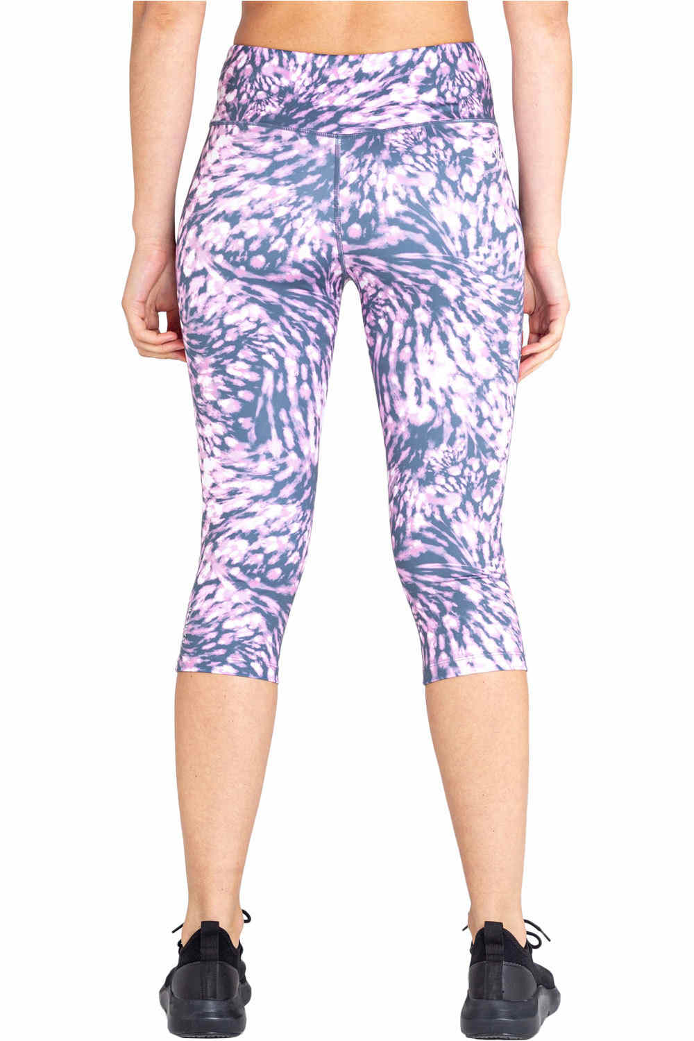 Dare2b mallas trail running cortas mujer Dare2b Influential 3/4 vista detalle Dare2b mallas trail running cortas mujer Dare2b Influential 3/4 vista detalle
