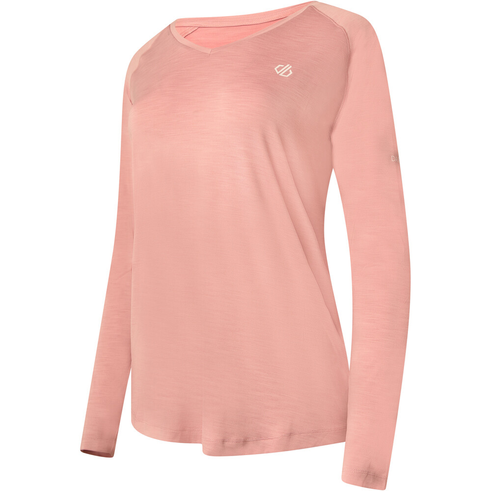 Dare2b camisetas trail running manga larga mujer Dare2b Discern Tee vista trasera Dare2b camisetas trail running manga larga mujer Dare2b Discern Tee vista trasera
