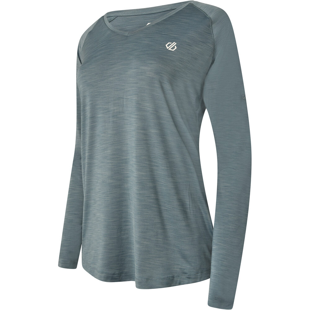 Dare2b camisetas trail running manga larga mujer Dare2b Discern Tee vista trasera Dare2b camisetas trail running manga larga mujer Dare2b Discern Tee vista trasera