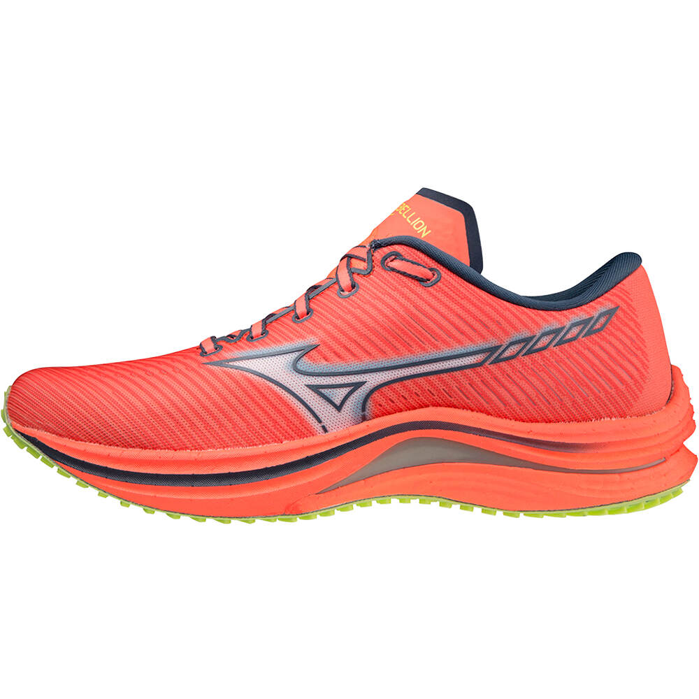 Mizuno zapatilla running mujer Mizuno WAVE REBELLION (W) lateral interior Mizuno zapatilla running mujer Mizuno WAVE REBELLION (W) lateral interior